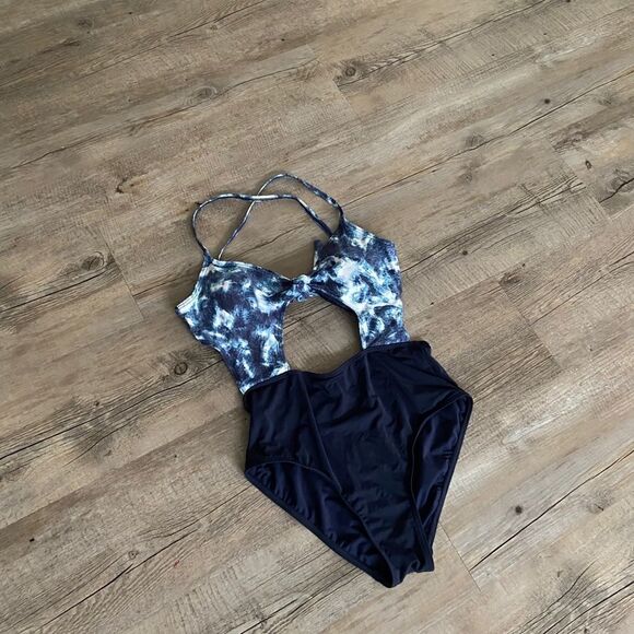 Tarte Alexis Cutout Paneled Tie-Dyed One Piece Swimsuit - Picture 2 of 6